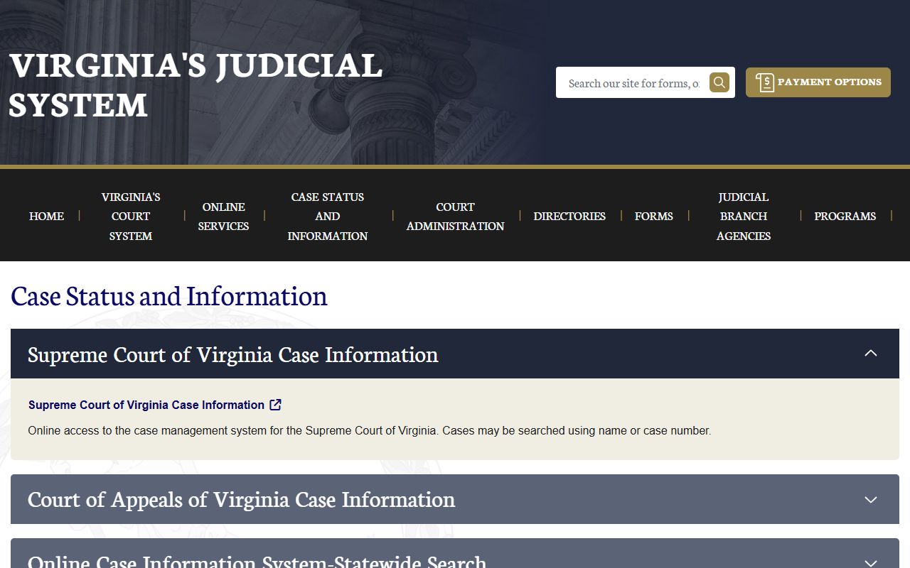 Portsmouth City court records after jail arrest Virginia courts case information hub